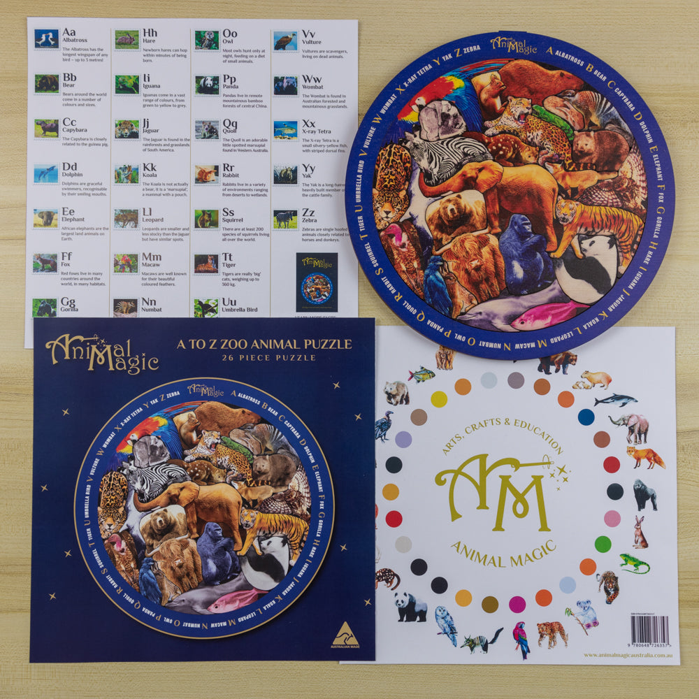 Animal Magic A to Z Alphabet Puzzle - Wildlife