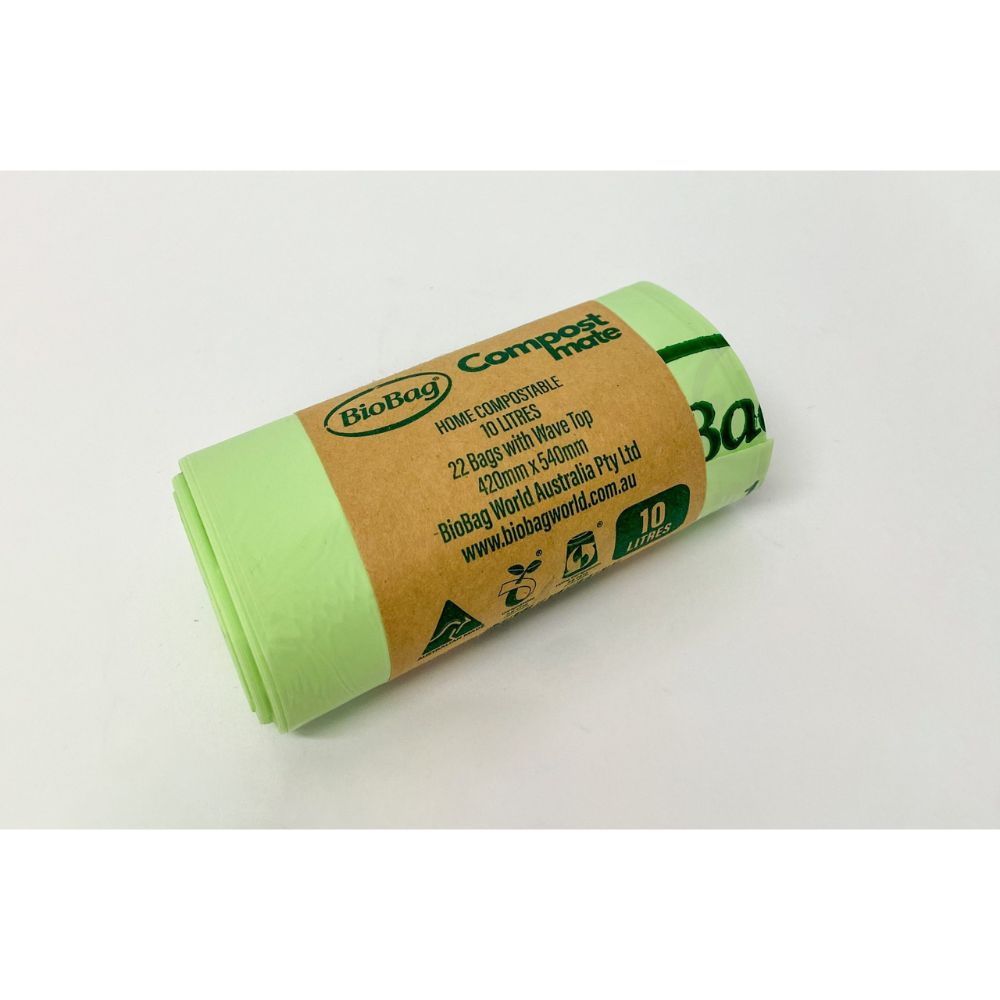 BioBag Compostable Plastic Bin Liners 10 Litre