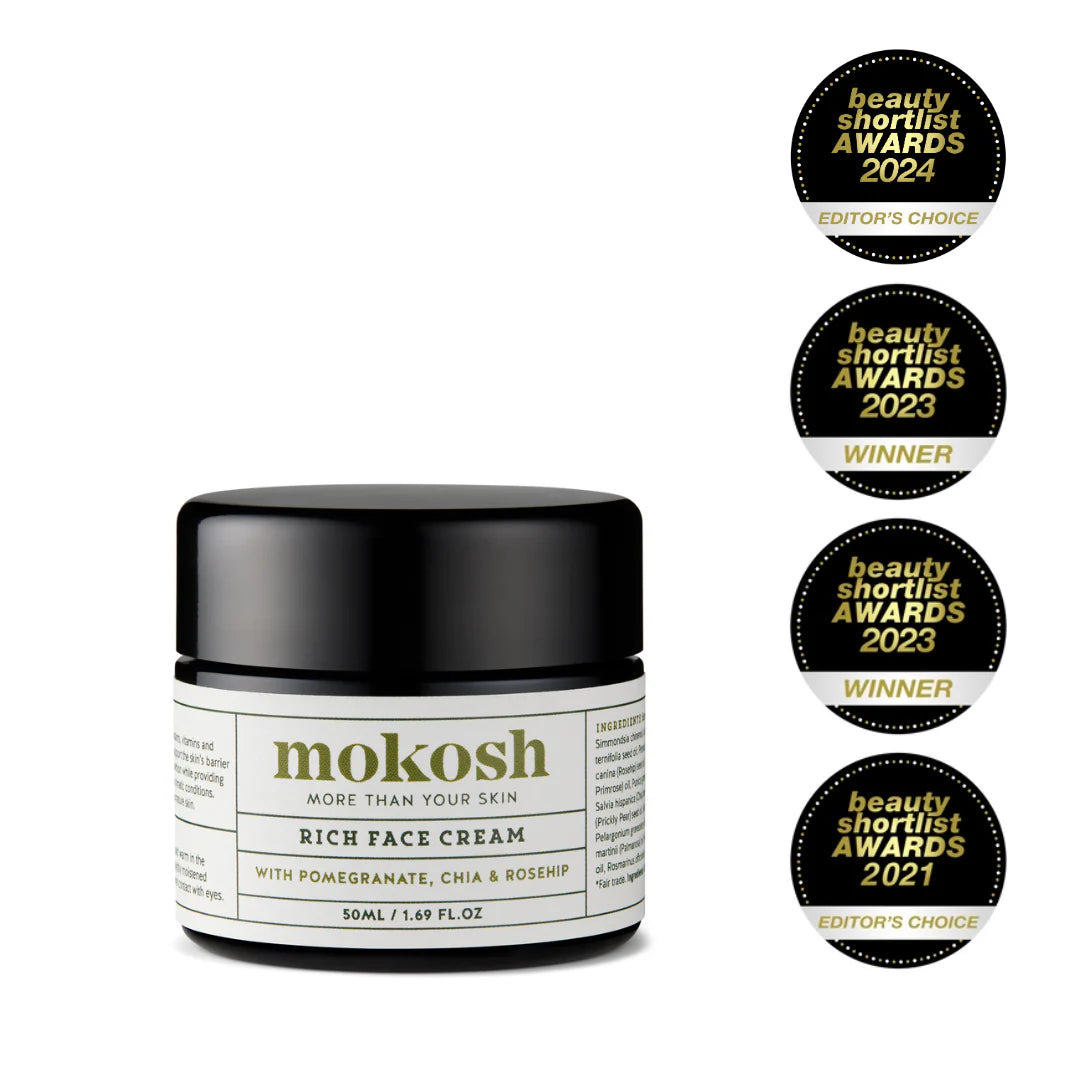 Mokosh Rich Face Cream 50ml - Pomegranate, Chia & Rosehip