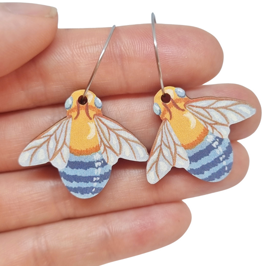 Pixie Nut & Co. Bee Hoop Earrings