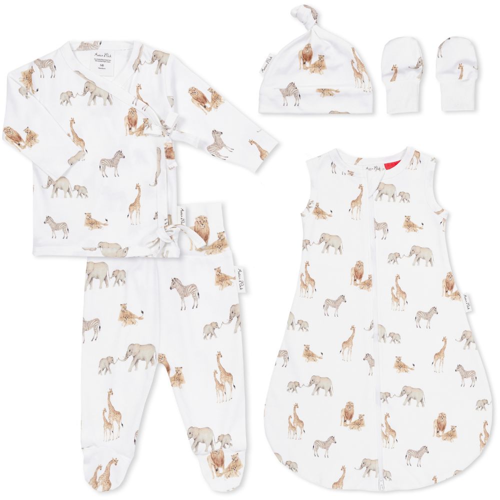 Aster & Oak 5 Piece Organic Cotton Gift Box Set - Savannah