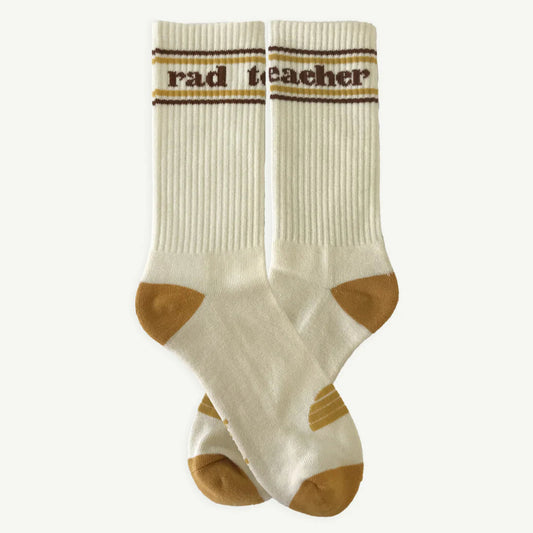Banabae Organic Cotton Crew Sock - Rad Teacher