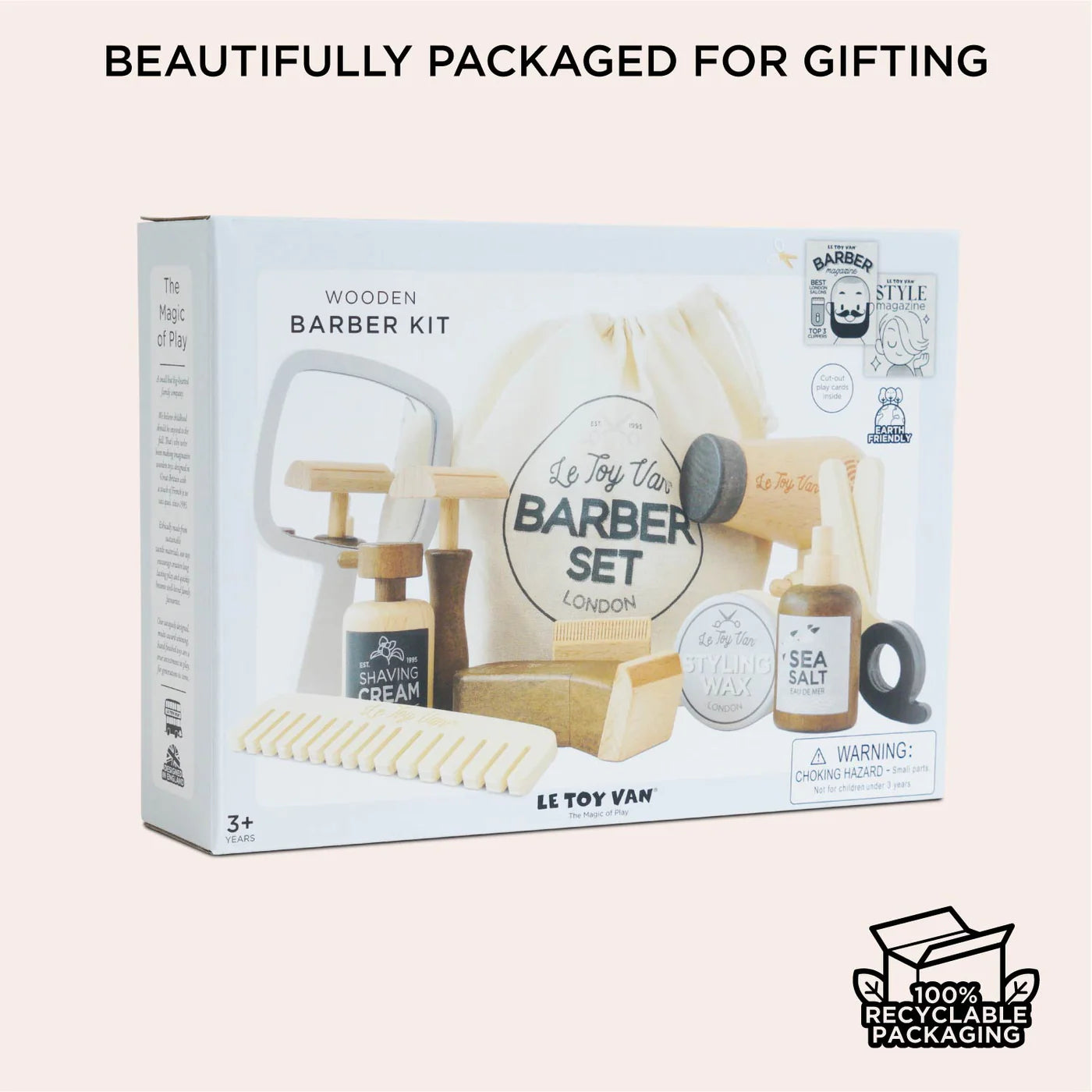 Le Toy Van Wooden Barber Kit