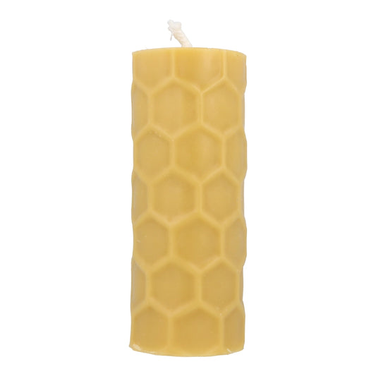 Bens Bees Beeswax Candle - Honeycomb Pattern (approx. 22 hours burn time)