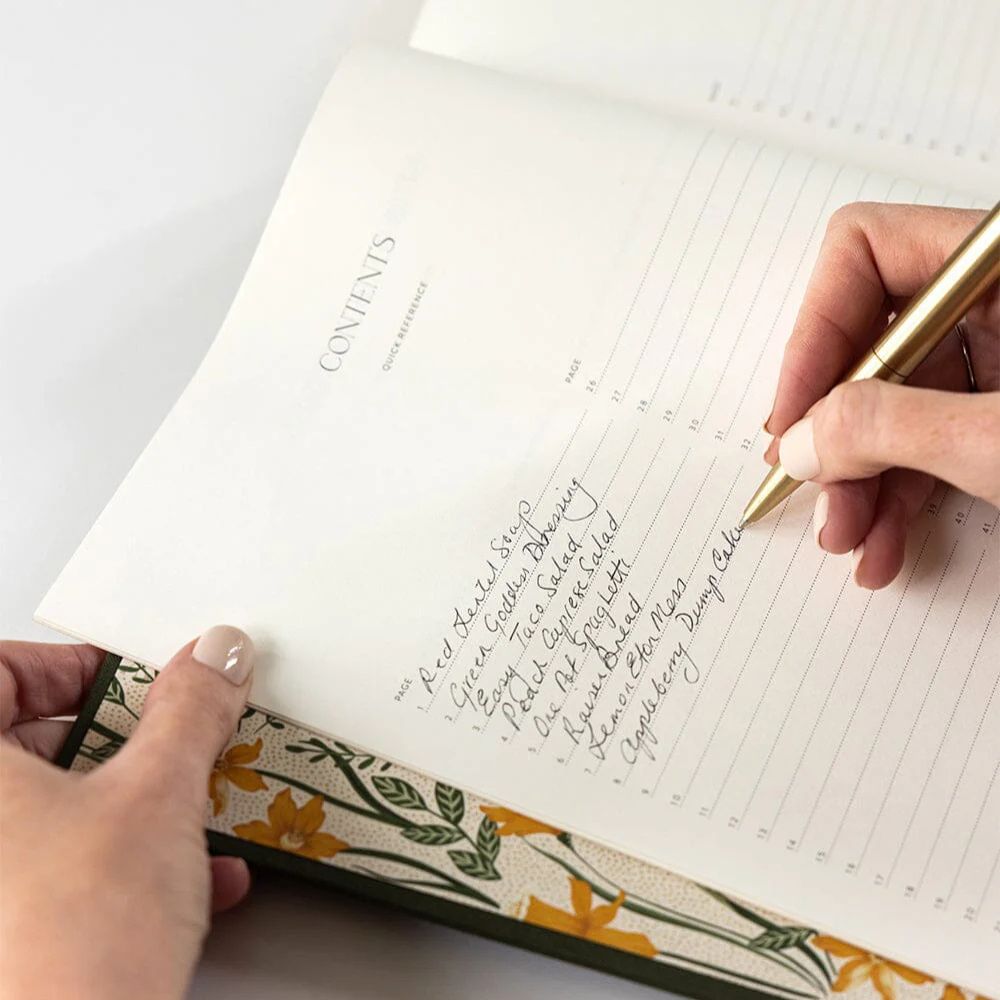 Bespoke Letterpress Heirloom Recipe Book Journal