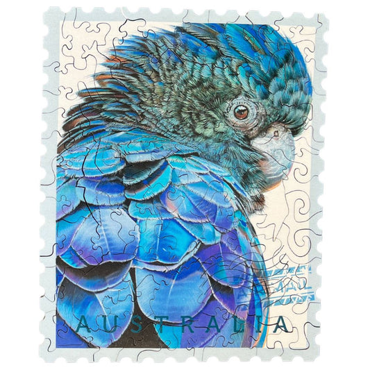 Twigg Puzzle Wooden Jigsaw Puzzle 74 Pieces - Blue Bird