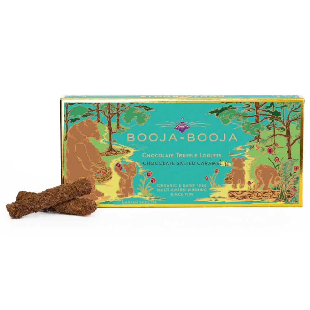 Booja-Booja Organic Vegan Chocolate Salted Caramel Truffle Loglets 115g