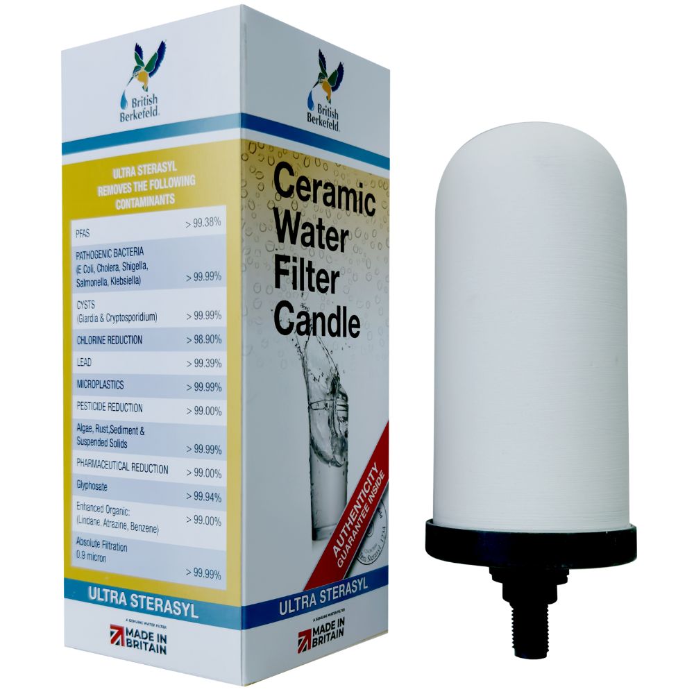 British Berkefeld Ultra Sterasyl water filter candle for ceramic water purifier PFAS (9 month)