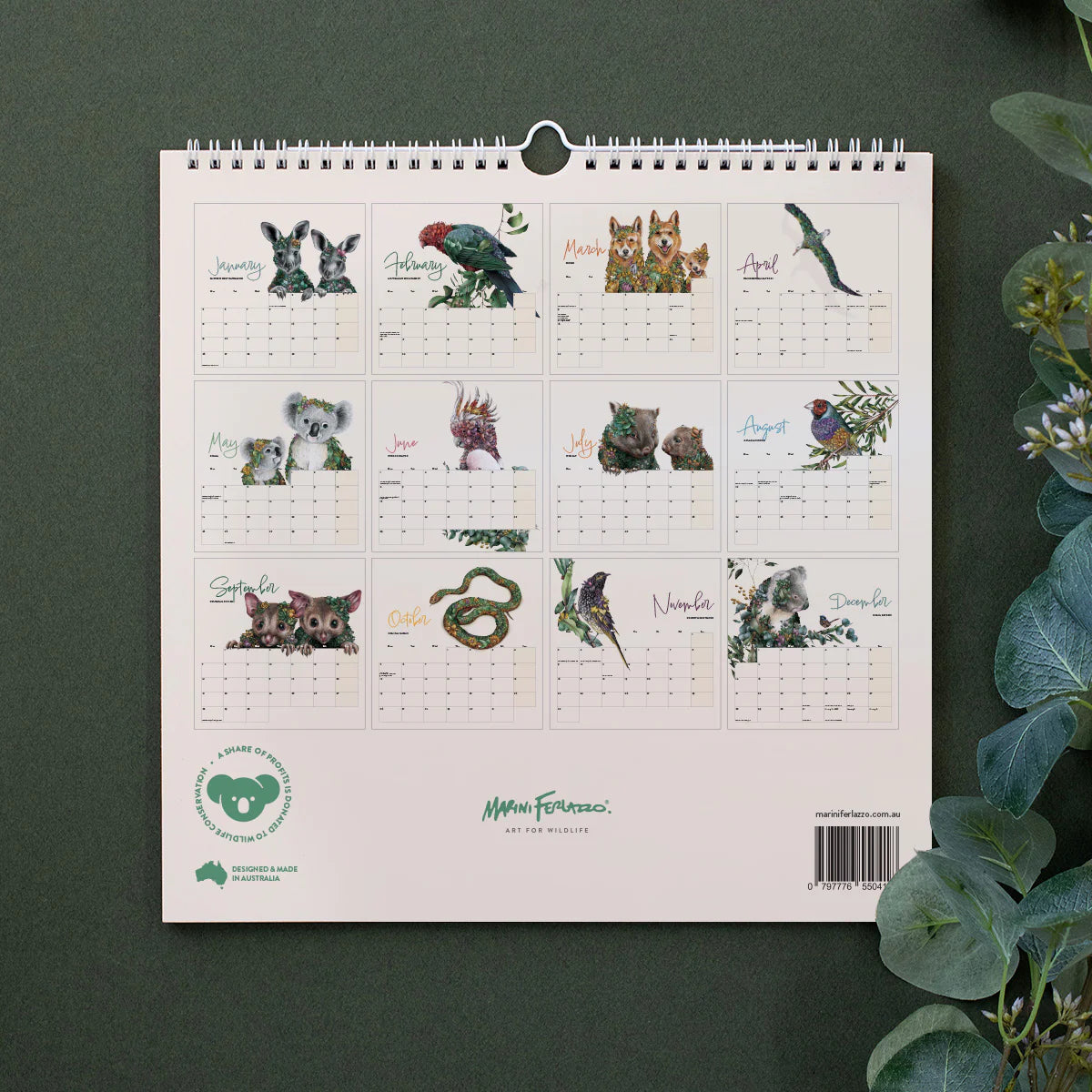 Marini Ferlazzo 2026 Calendar – Wild Australia