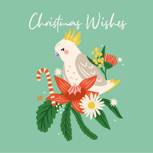 Aero Large Christmas Card - Cockatoo