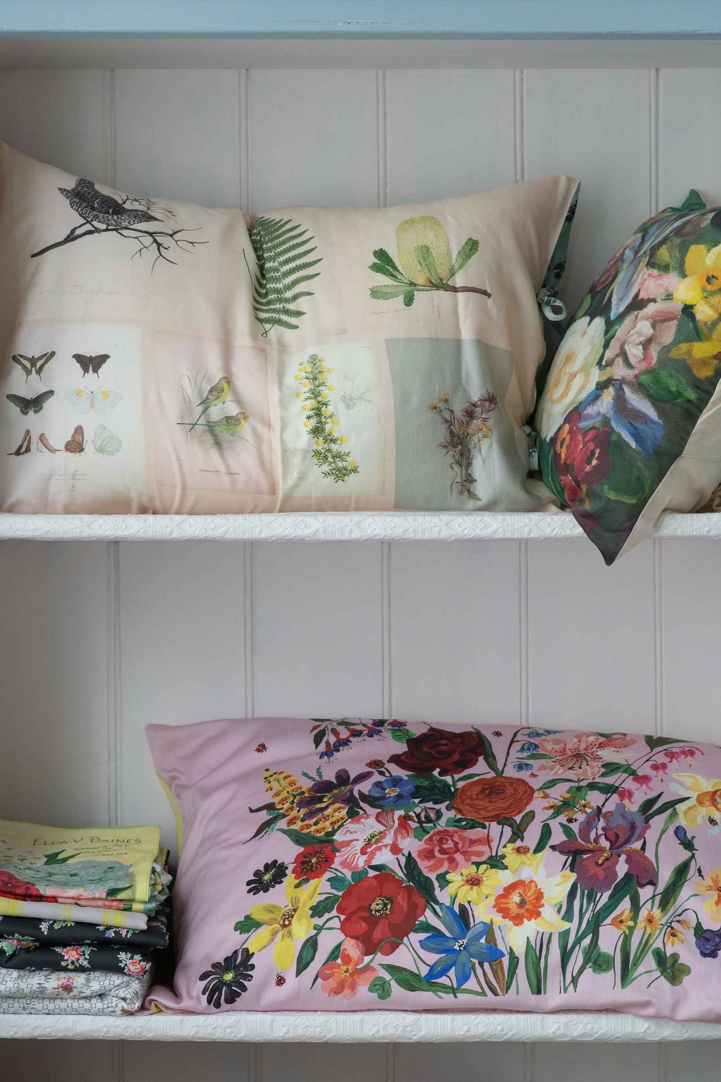 Lazybones Organic Cotton Pillowcase Set - Scrapbook