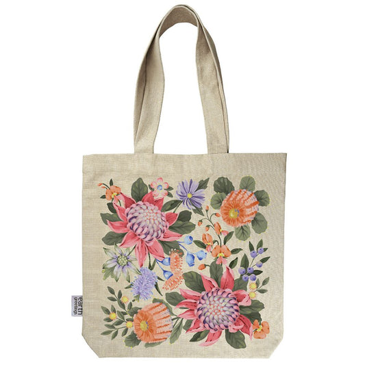 Earth Greetings Organic Tote Bag With Pocket - Abundance