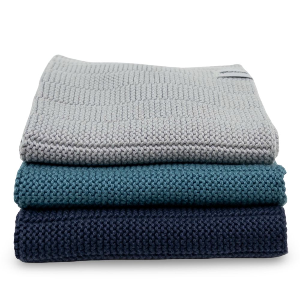 Ecovask Dish Cloths HEAVY DUTY 3pc | Organic Cotton