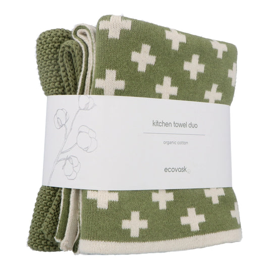 Ecovask Kitchen Towel Duo Organic Cotton