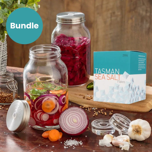 Fermentation Starter Bundle - All You Need to Make Your Own Ferments (just add veggies)