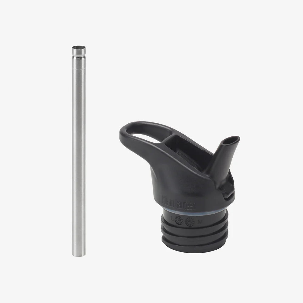 Klean Kanteen Kids 12oz 355ml Insulated Water Bottle with Flip Seal Sport Cap & Straw