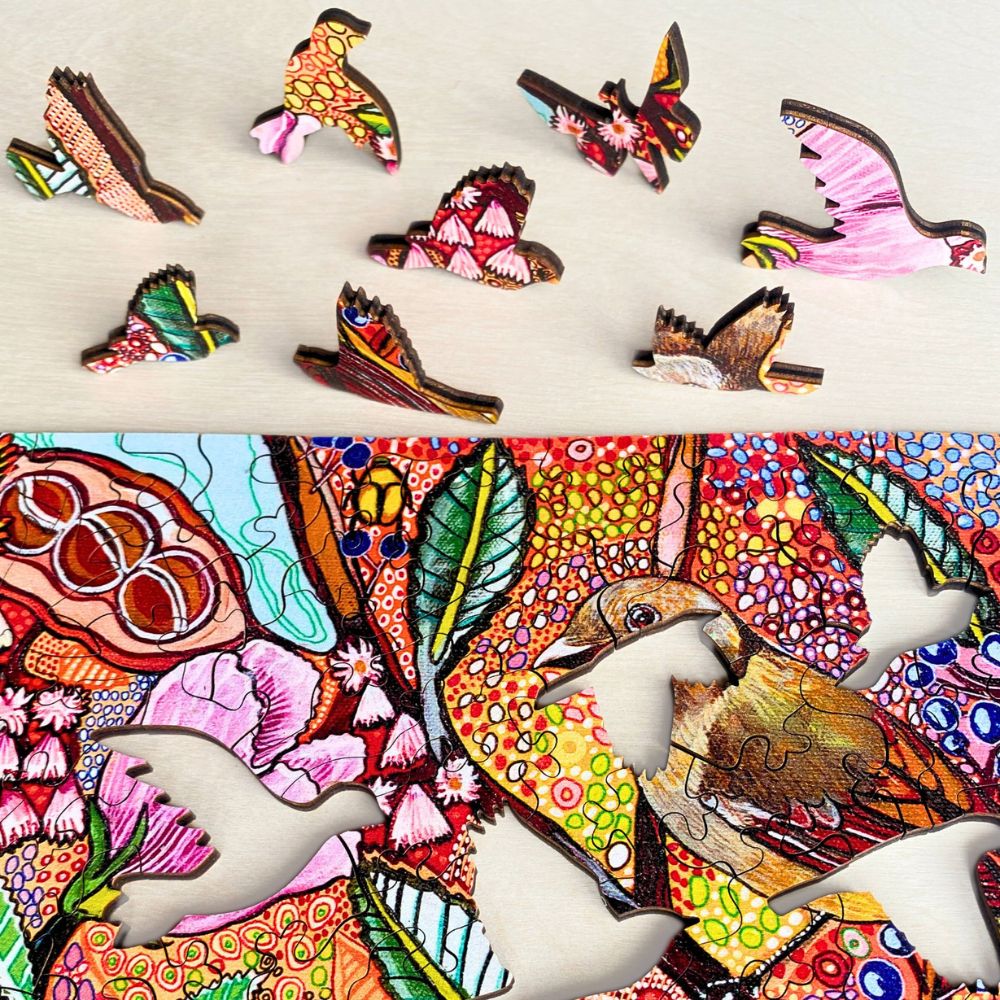 Twigg Puzzle Wooden Jigsaw Puzzle 283 Piece - Golden Whistler