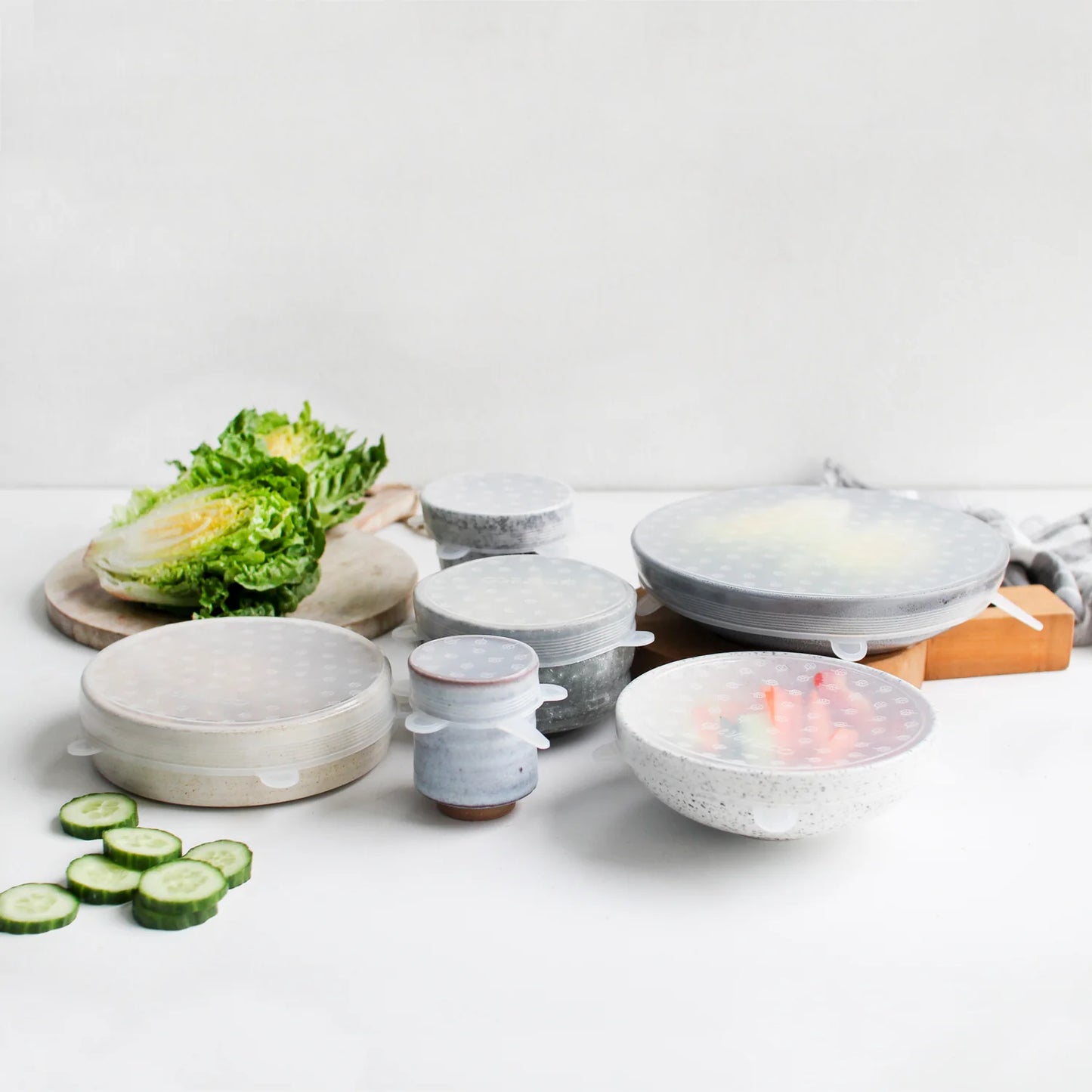 Ever Eco Reusable Silicone Food Covers Lid (6pk)