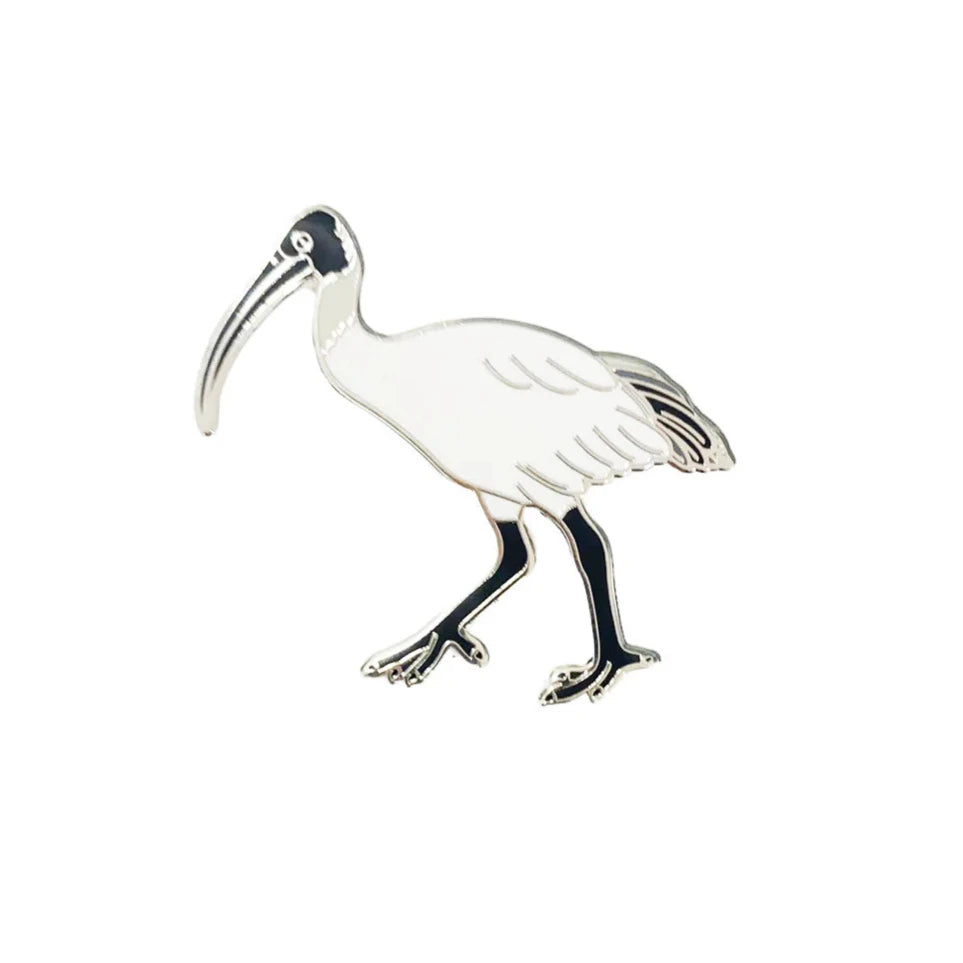Red Parka Enamel Pin - Australian Ibis