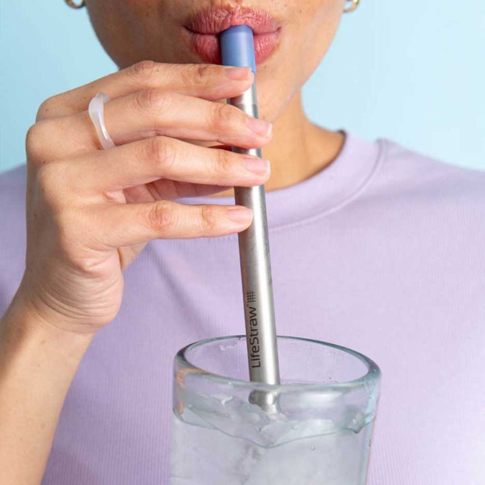 LifeStraw SIP Stainless Steel Water Filter Straw with Carry Case