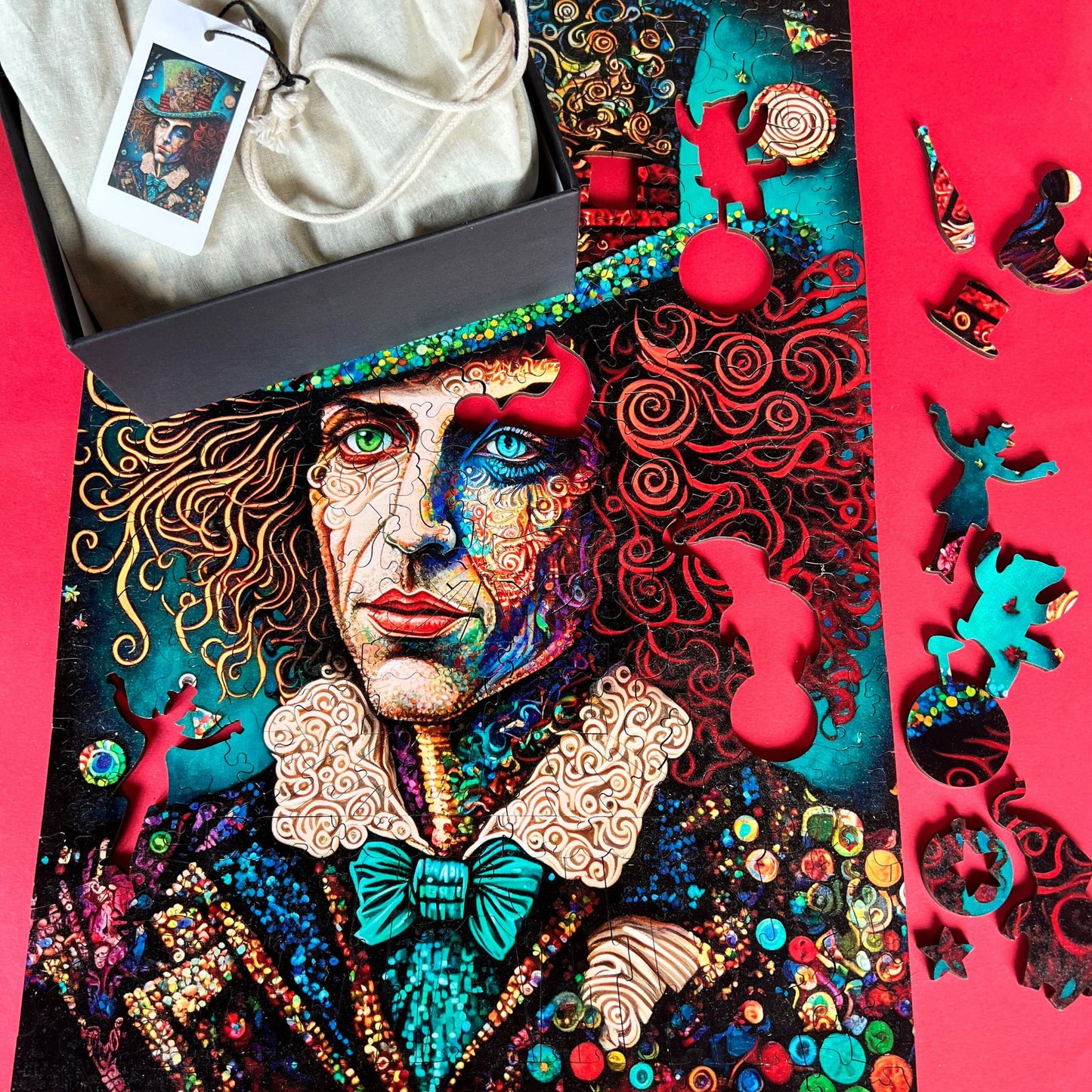 Twigg Puzzle Wooden Jigsaw Puzzle 282 Pieces - Mad Hatter