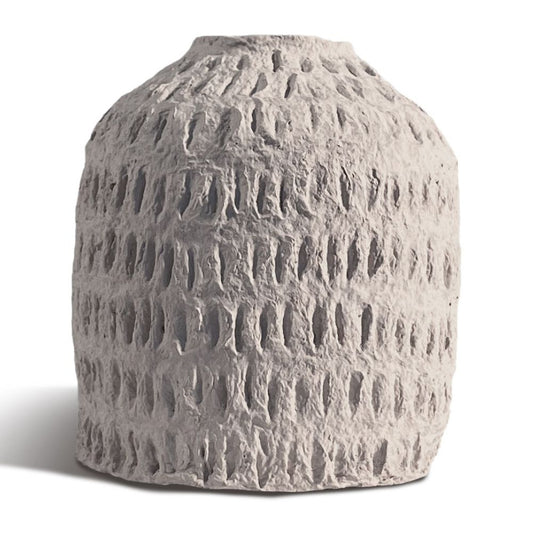 Matteurs Cotton Stone Vase - Jar (dash dash texture)