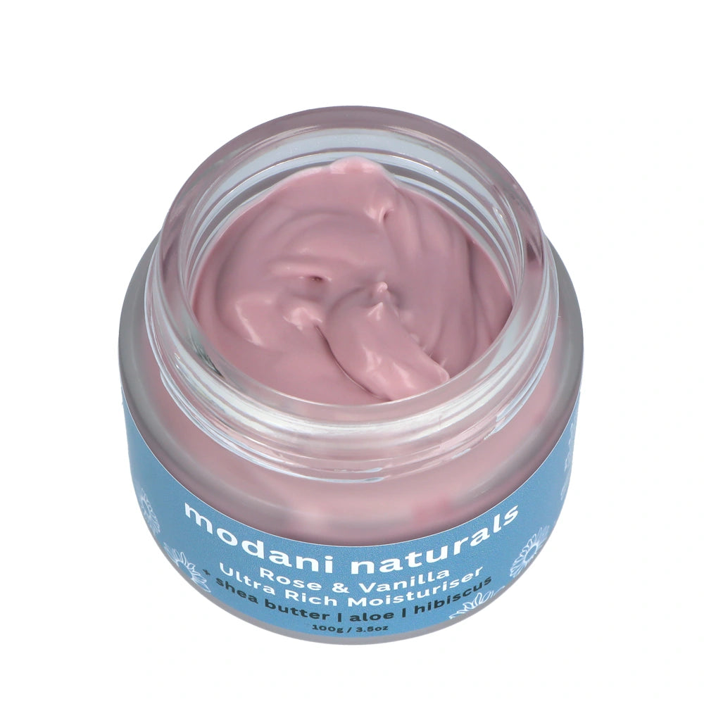 Modani Naturals Ultra Rich Moisturiser 100g - Rose & Vanilla