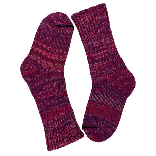 Mongrel Socks Merino Mini Mongrels Kids Socks - Mulberry