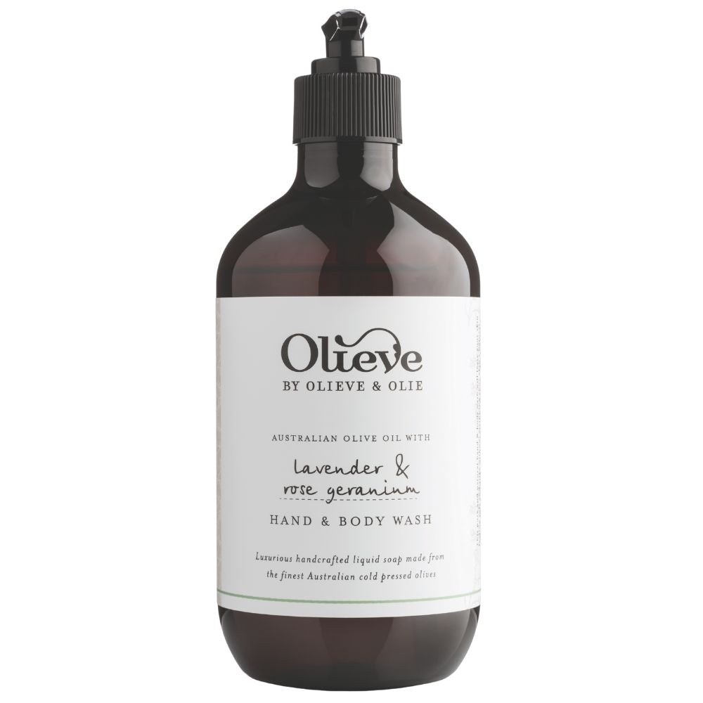 Olieve & Olie Hand & Body Wash 500ml - Lavender & Rose Geranium
