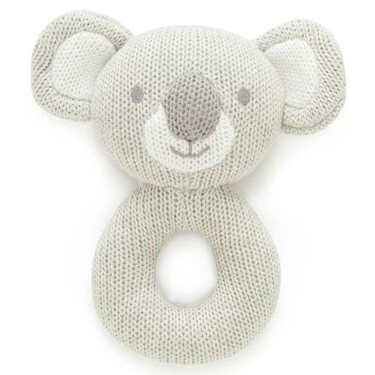 Purebaby Knitted Rattle - Koala