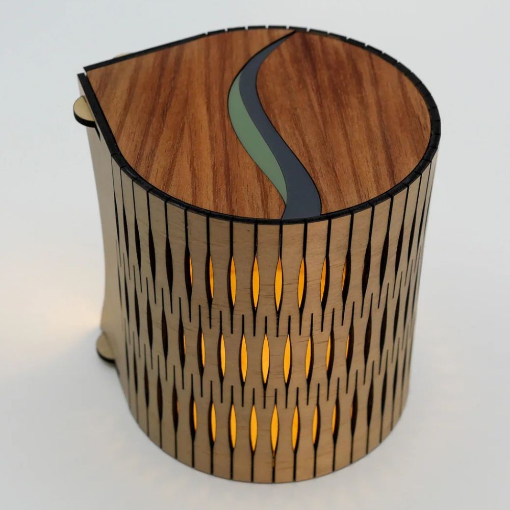 RS Studio Cordless Timber Bubble Lamp
