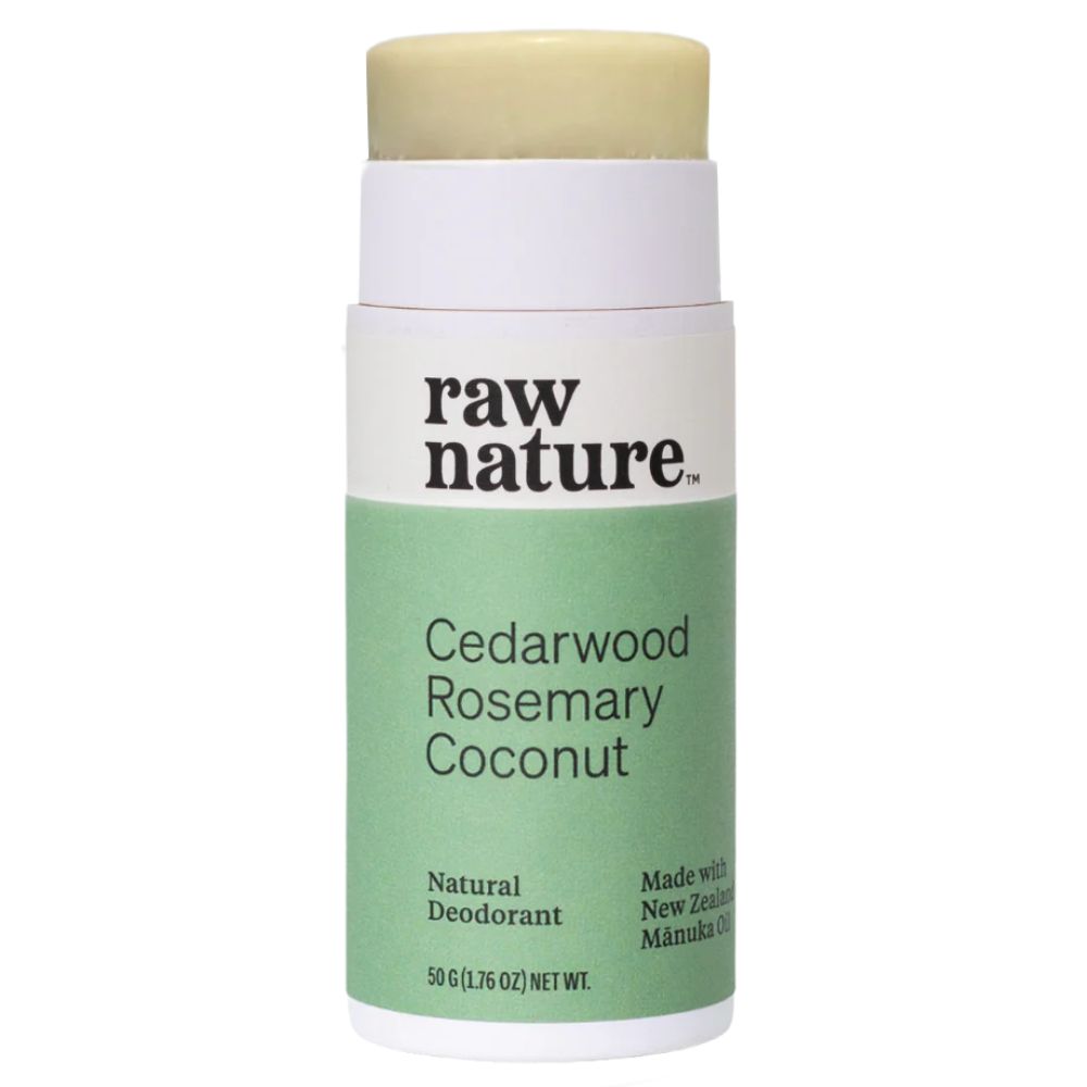 Raw Nature Deodorant Stick 50g - Cedarwood, Rosemary & Coconut