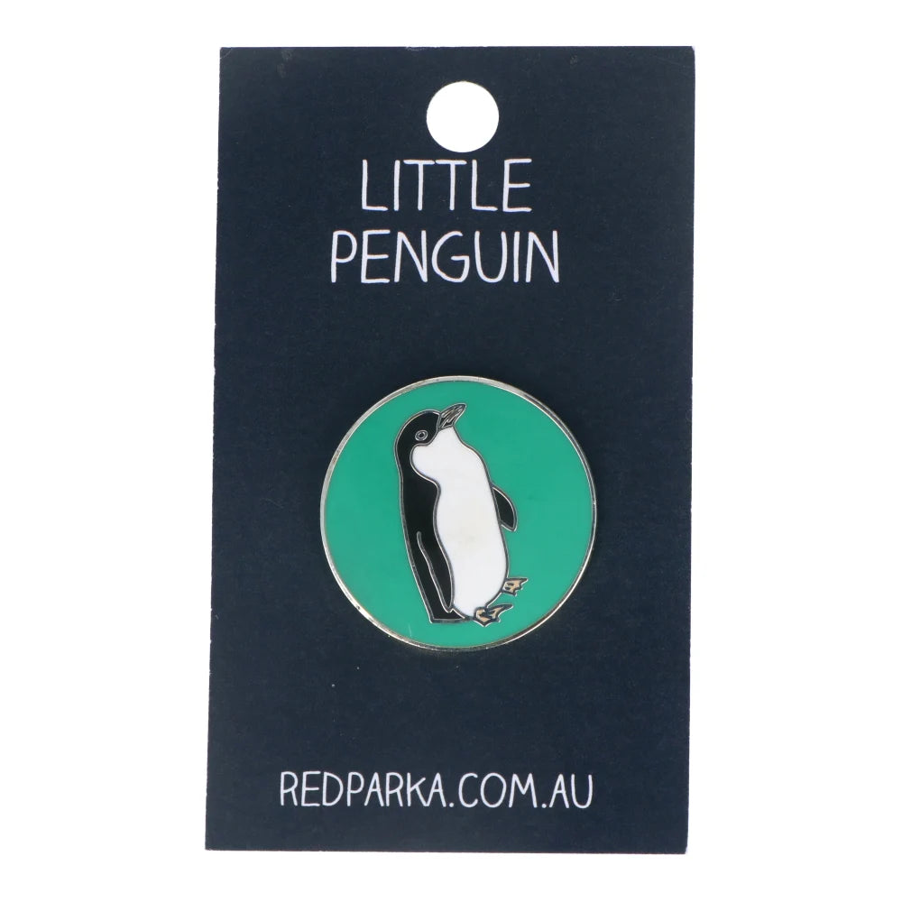 Red Parka Enamel Pin - Little Penguin