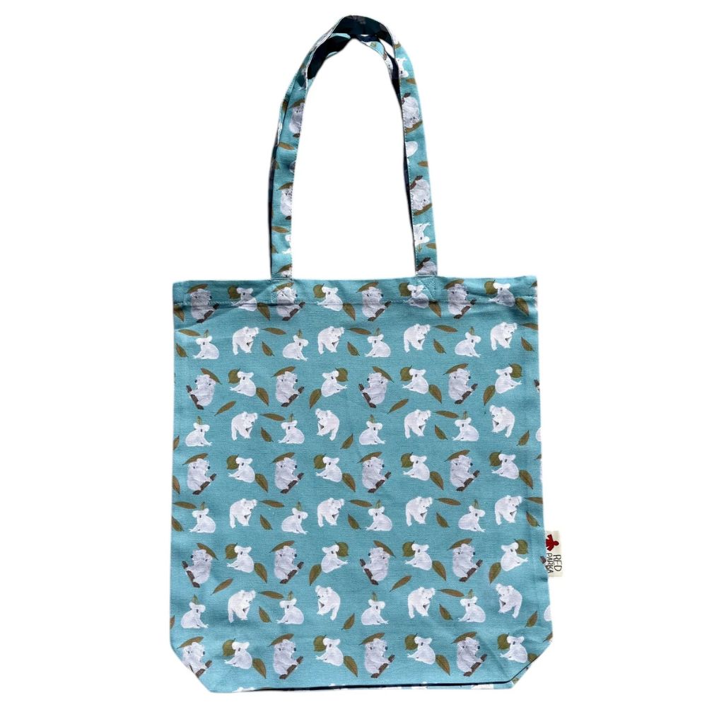 Red Parka Tote Bag Koala