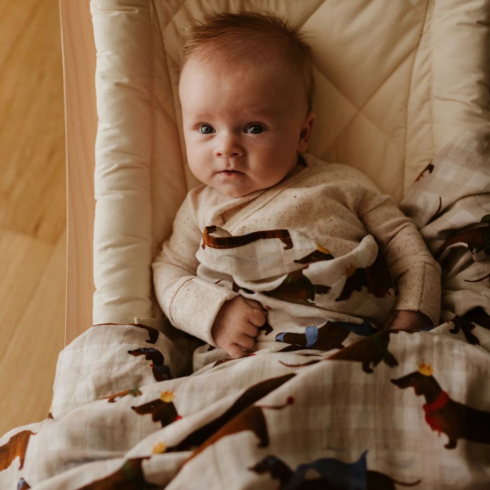 Snug as a Bub & Co. Organic Swaddle - Silly Sausage