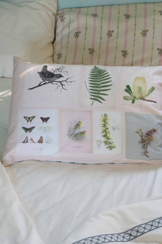 Lazybones Organic Cotton Pillowcase Set - Scrapbook