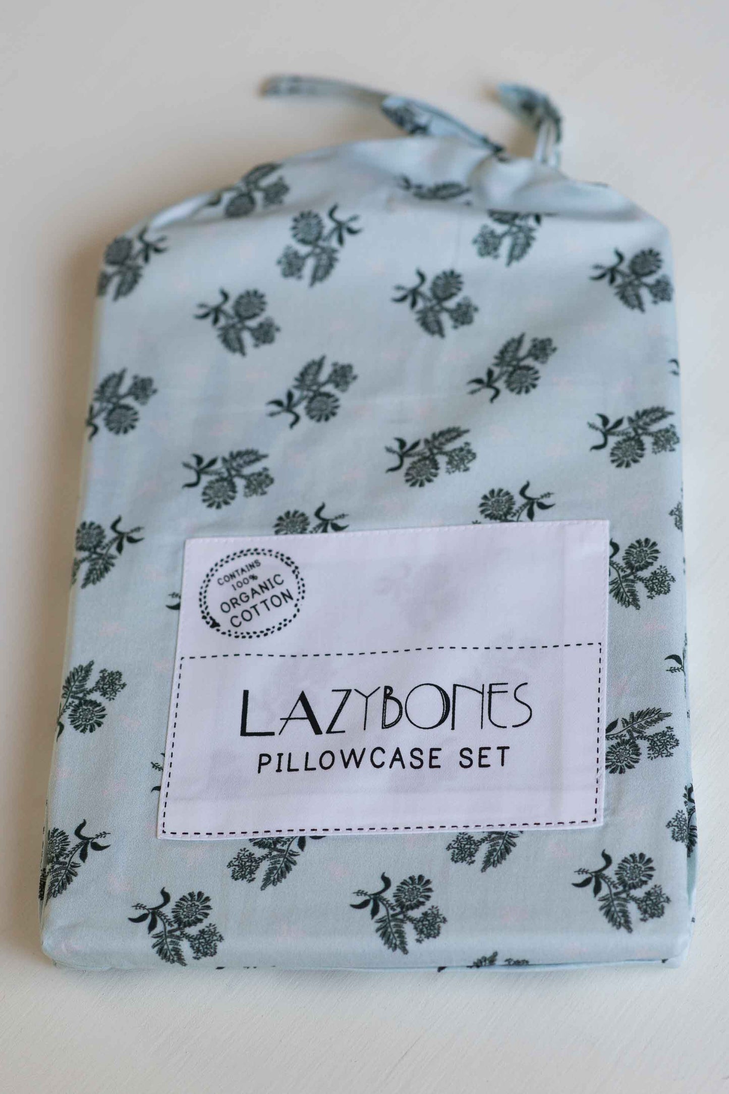 Lazybones Organic Cotton Pillowcase Set - Scrapbook