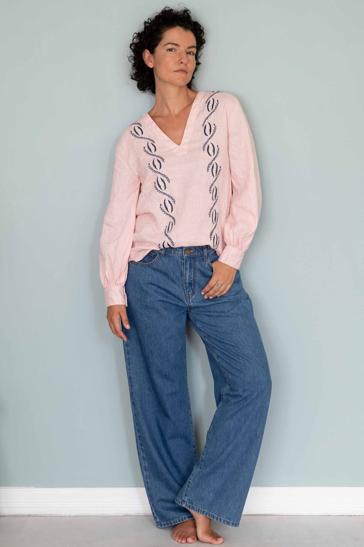 Lazybones Simona Top Tearose