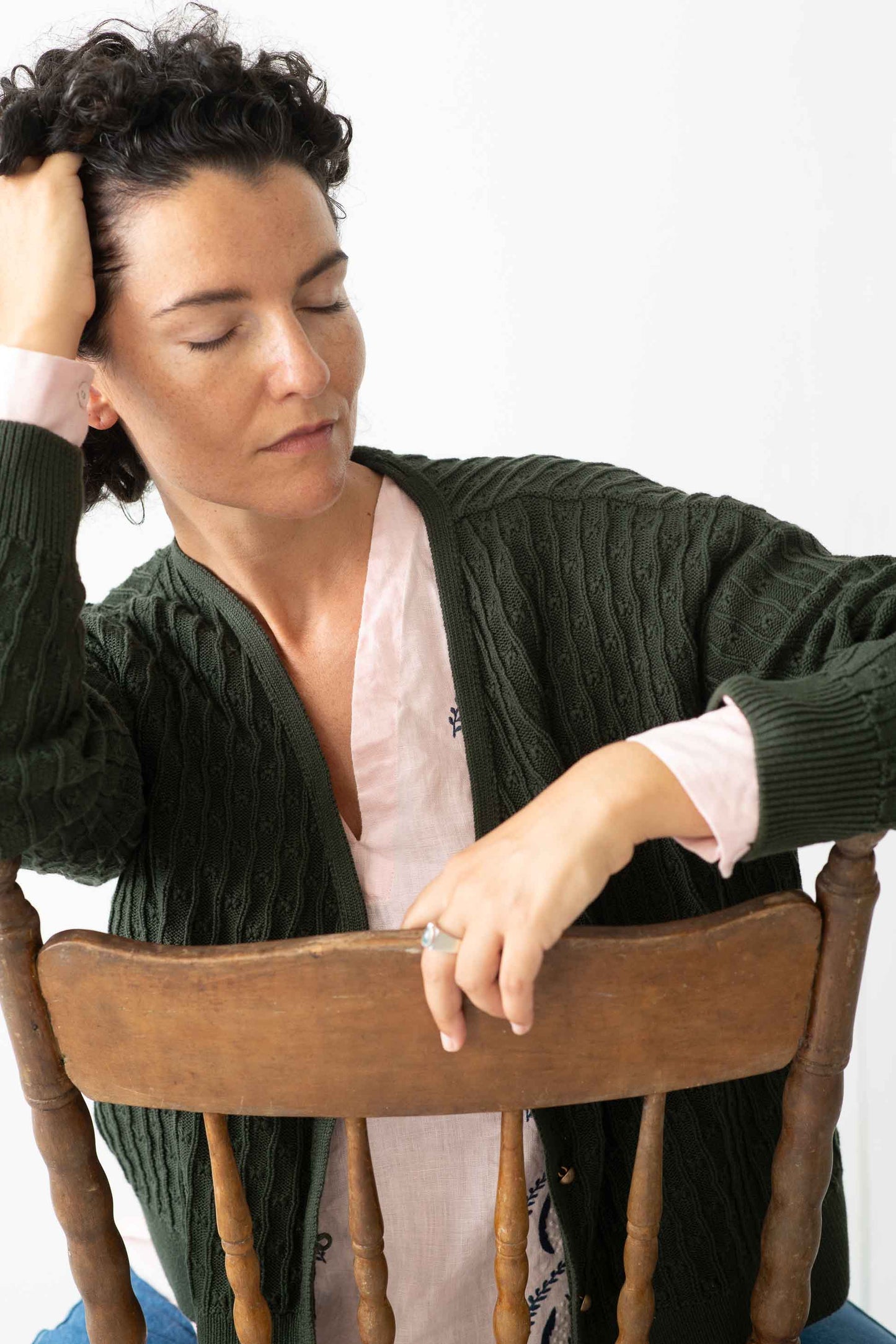 Lazybones Sunday Cardigan Moss