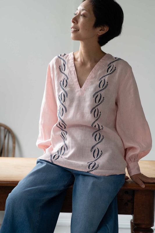 Lazybones Simona Top Tearose