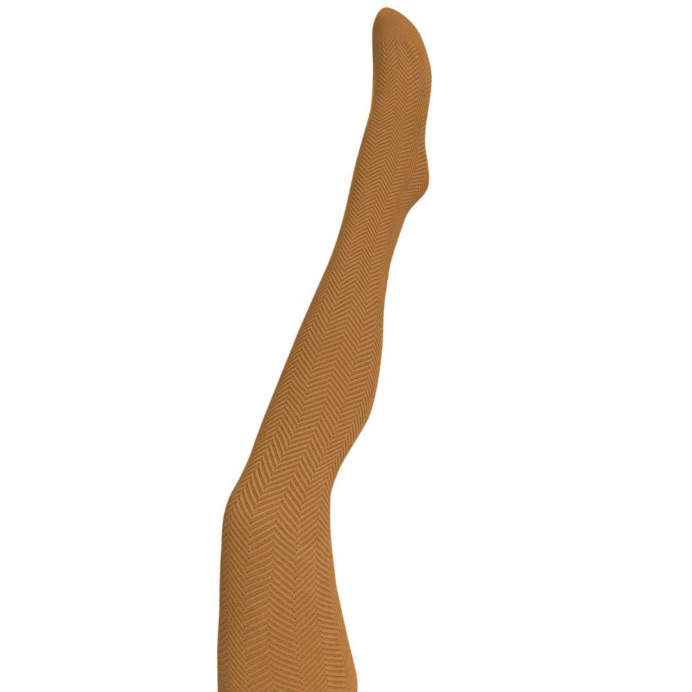 Tightology Organic Cotton Tights Weave Butterscotch
