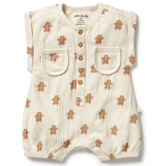 Wilson & Frenchy Organic Crinkle Growsuit - Spice & Nice