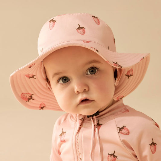 Wilson & Frenchy Swim Sun Hat - Strawberry Kisses