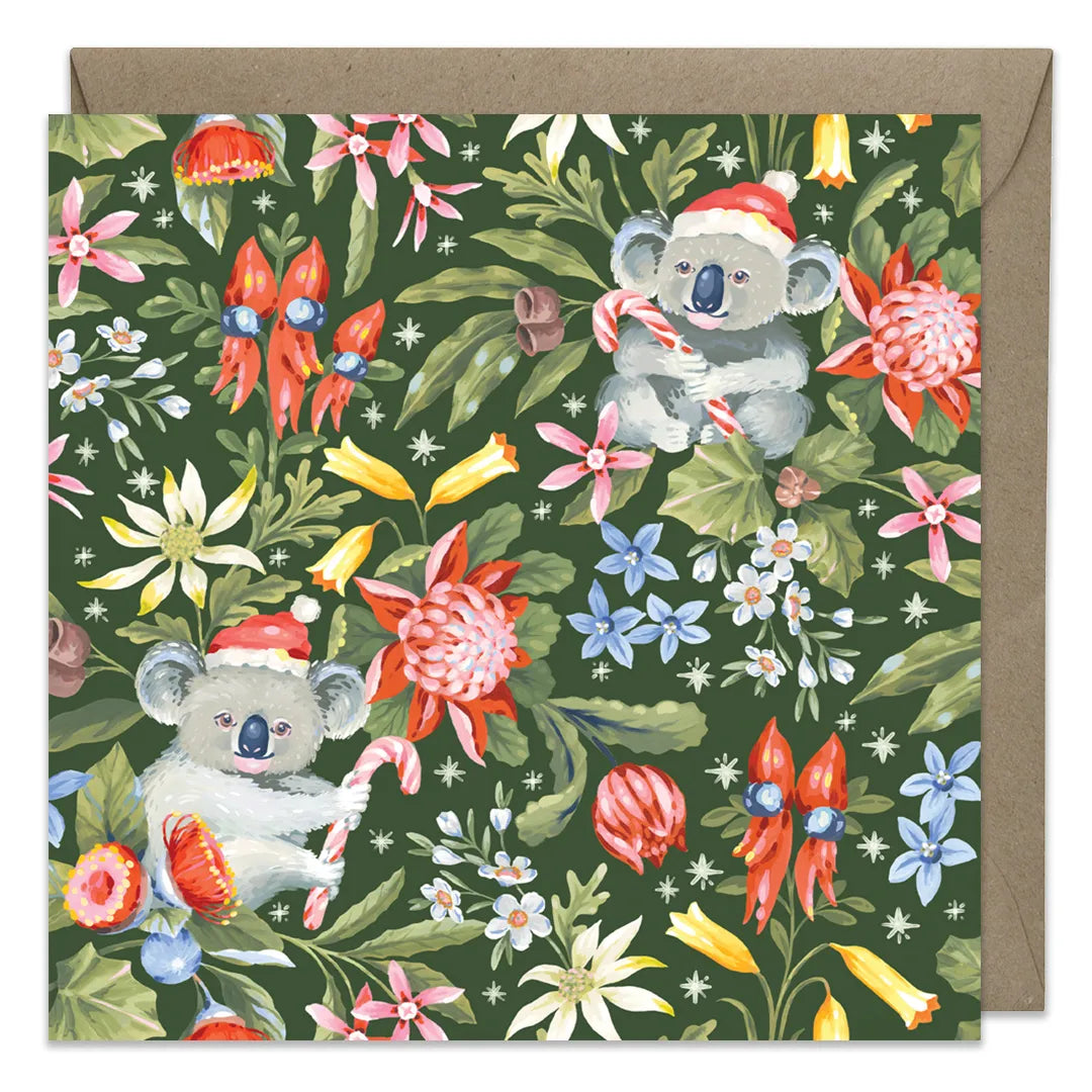 Earth Greetings Australian Christmas Card 8 Pack - Christmas Blooms