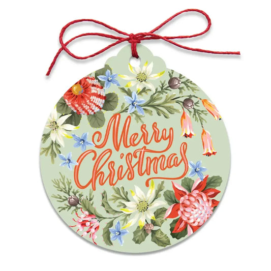 Earth Greetings Christmas Gift Tags Set of 8 - Christmas Bloom
