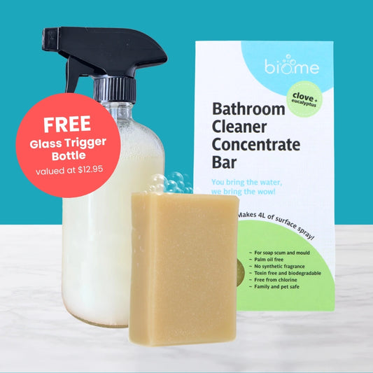 Biome Bathroom Cleaner with FREE Glass Spray Bottle Bundle