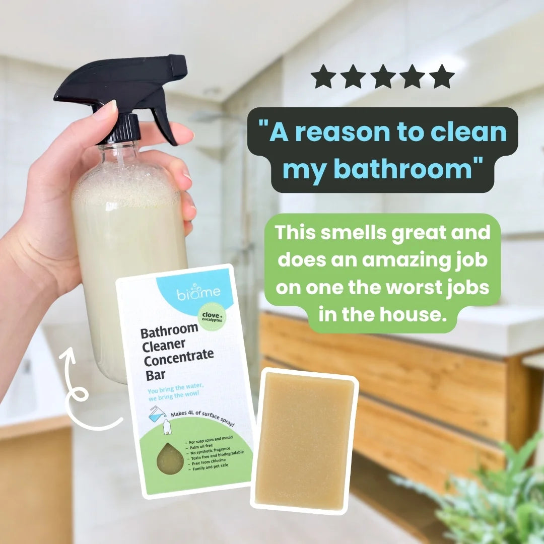 Biome Bathroom Cleaner Concentrate Bar - Clove + Eucalyptus