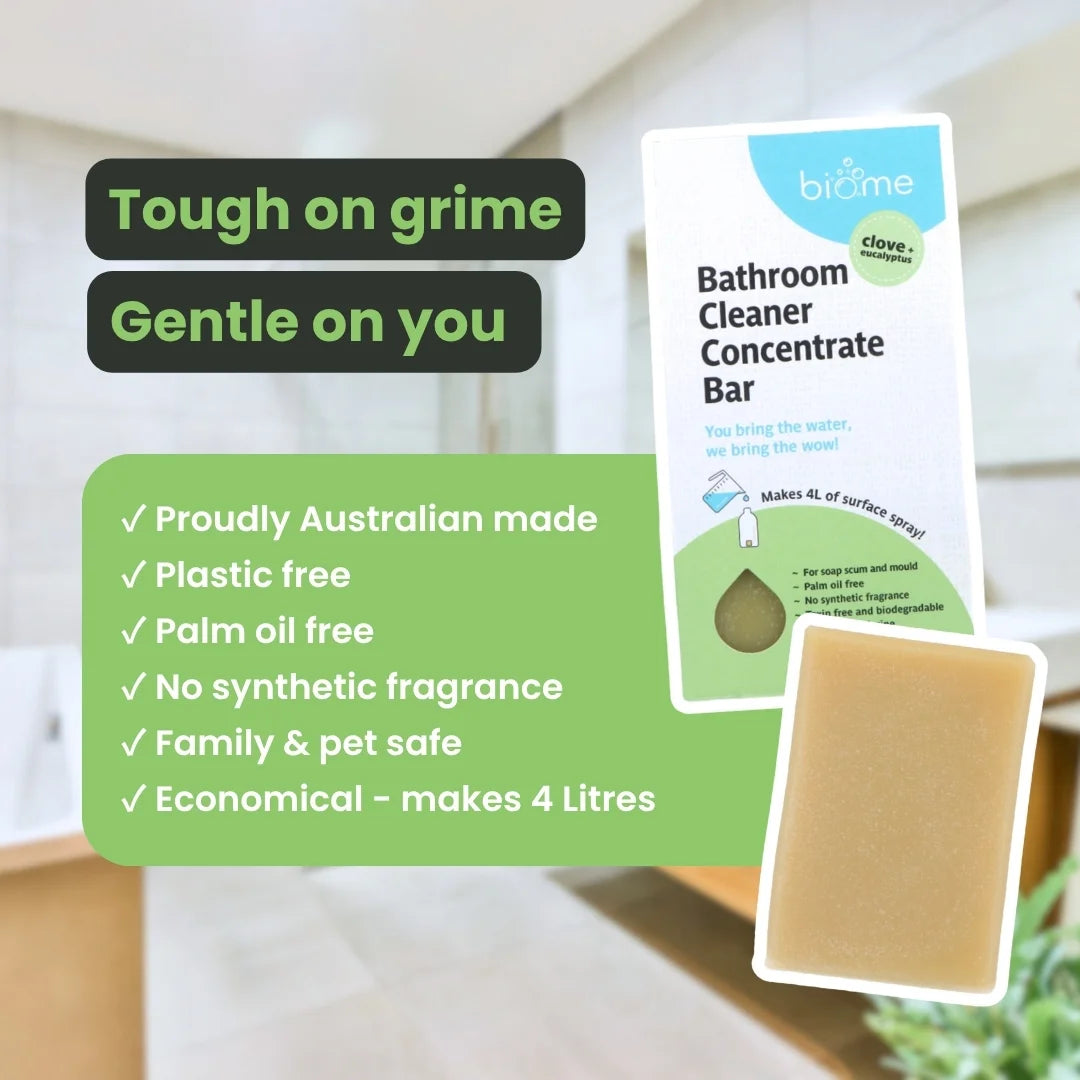 Biome Bathroom Cleaner Concentrate Bar - Clove + Eucalyptus
