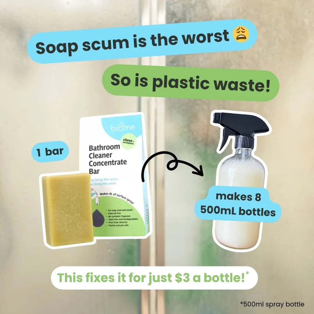 Biome Bathroom Cleaner Concentrate Bar - Clove + Eucalyptus