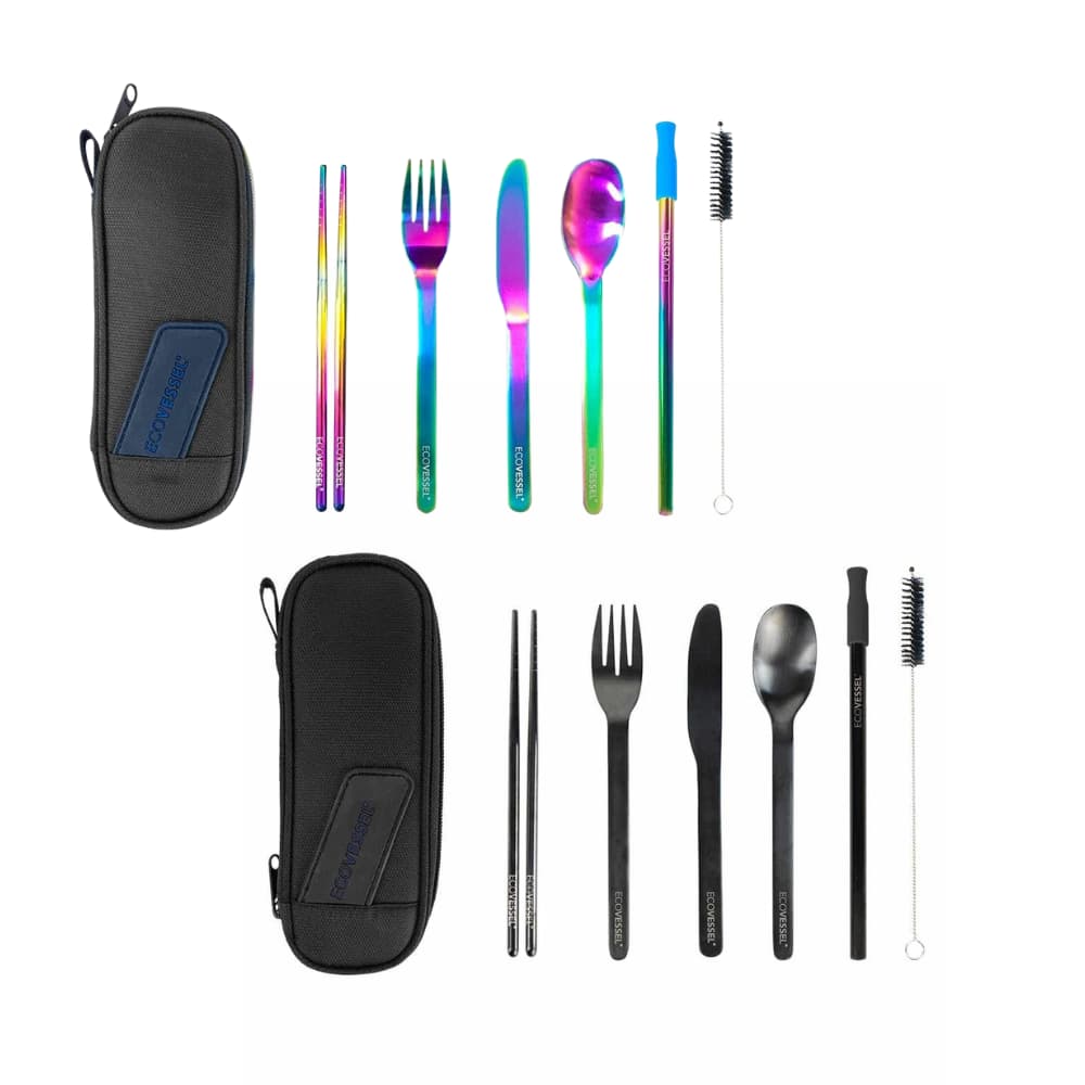 EcoVessel 6 Piece Stainless Steel Utensil Set